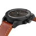 PARNIS Top Luxury Brand 2019 44mm Black Case Mechanical Automatic Men's Leather Watch Strap Luminous Calendar Men Watches Clock