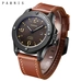 PARNIS Top Luxury Brand 2019 44mm Black Case Mechanical Automatic Men's Leather Watch Strap Luminous Calendar Men Watches Clock PARNIS Top Luxury Brand 2019 44mm Black Case Mechanical Automatic Men's Leather Watch Strap Luminous Calendar Men Watches Clock