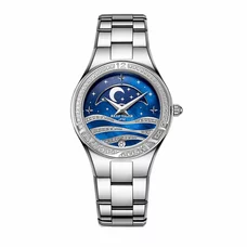 Reef Tiger Luxury Fashion Watches for Women Rose Gold Tone Tone Case Moon Sun Quartz Watch RGA1524