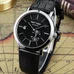 Reef Tiger Casual Watches for Men Small Seconds Leather Strap Steel Case Automatic Watches RGA161
