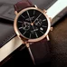 Reef Tiger Ultra Thin Rose Gold Tone Wrist Watches For Men Analog Display Quartz Watches RGA162