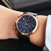 Reef Tiger Ultra Thin Rose Gold Tone Wrist Watches For Men Analog Display Quartz Watches RGA162