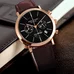Reef Tiger Ultra Thin Rose Gold Tone Wrist Watches For Men Analog Display Quartz Watches RGA162
