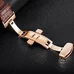 Reef Tiger Ultra Thin Rose Gold Tone Wrist Watches For Men Analog Display Quartz Watches RGA162