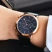 Reef Tiger Ultra Thin Rose Gold Tone Wrist Watches For Men Analog Display Quartz Watches RGA162
