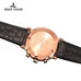 Reef Tiger Ultra Thin Rose Gold Tone Wrist Watches For Men Analog Display Quartz Watches RGA162
