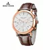 Reef Tiger Ultra Thin Rose Gold Tone Wrist Watches For Men Analog Display Quartz Watches RGA162