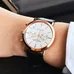 Reef Tiger Ultra Thin Rose Gold Tone Wrist Watches For Men Analog Display Quartz Watches RGA162