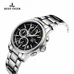 Reef Tiger Mens Sport Chronograph Watch Date Steel Yellow Hands Quartz Watches RGA1663