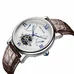 Reef Tiger Men's Tourbillon Watch Date Day Steel Alligator Strap Luminous Watches RGA191