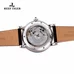 Reef Tiger Men's Tourbillon Watch Date Day Steel Alligator Strap Luminous Watches RGA191
