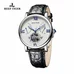 Reef Tiger Men's Tourbillon Watch Date Day Steel Alligator Strap Luminous Watches RGA191