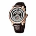 Reef Tiger Casual Automatic Watches for Men Rose Gold Leather Strap Tourbillon Watches RGA192