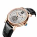 Reef Tiger Casual Automatic Watches for Men Rose Gold Leather Strap Tourbillon Watches RGA192