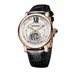 Reef Tiger Casual Automatic Watches for Men Rose Gold Leather Strap Tourbillon Watches RGA192