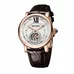 Reef Tiger Casual Automatic Watches for Men Rose Gold Leather Strap Tourbillon Watches RGA192