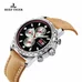 Reef Tiger Sport Chronograph Watch Date Steel Black Dial Luminous Mens Watch RGA3029