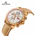 Reef Tiger Sport Chronograph Watch Date Rose Gold White Dial Luminous Mens Watch RGA3029