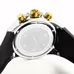 Reef Tiger Mens Sport with Date Yellow Gold Chronograph Analog Quartz Watches Rubber Strap RGA303