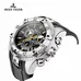 Reef Tiger Mens Sport Watch with Chronograph Date Steel Super Luminous Quartz Watches RGA303
