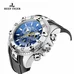 Reef Tiger Mens Sport Watch with Chronograph Date Steel Super Luminous Quartz Watches RGA303