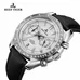 Reef Tiger Sport Watches for Men Chronograph Steel Watches Leather Strap RGA3033