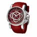 Reef Tiger Red Dial Chronograph Sport Watches Men's Steel Case Rubber Strap RGA3063