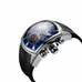 Reef Tiger Luminous Sport Watch for Men Tourbillon Analog Automatic Watches Rubber Strap RGA3069