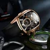 Reef Tiger Sport Watches for Men Rose Gold Tone Tourbillon Automatic Watch Rubber Strap RGA3069