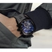 Reef Tiger Men's Sport Watches Black Steel Tourbillon Rubber Strap Automatic Watch RGA3069