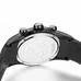 Reef Tiger Unique Black Wrist Watch with Date Skeleton Dial Chronograph RGA792