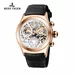 Reef Tiger Chronograph Sport Watch with Date Steel Black Skeleton Dial Luminous Watches RGA792