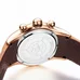 Reef Tiger Luminous Skeleton Watches Men's Rose Gold Sport Watches Leather Strap RGA792