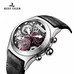 Reef Tiger Skeleton Sport Watches Mens Stainless Steel Luminous Watches with Date RGA792