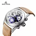 Reef Tiger Skeleton Sport Watches Mens Stainless Steel Luminous Watches with Date RGA792
