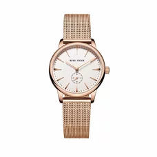 Reef Tiger Casual Couple Watches for Women Ultra Thin Case Quartz Analog Watches RGA820