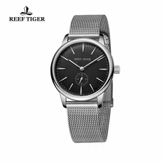 Reef Tiger Casual Couple Watches for Women Ultra Thin Case Quartz Analog Watches RGA820