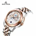 Reef Tiger Casual Watches For Business Men Rose Gold Tone Black Dial Quartz Wrist Watch RGA830