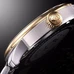 REGINALD Men Watch Gold Bezel Black Dial Date Week Stainless Steel Case Band Quartz Waterproof Watches RE-8016