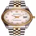REGINALD Luxury Unisex Classic Round Gold Silver Two Tone Stainless Steel Analog Quartz Wrist Watch