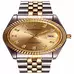 REGINALD Luxury Unisex Classic Round Gold Silver Two Tone Stainless Steel Analog Quartz Wrist Watch